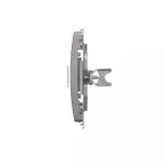 Simon Basic WMUK-P10000-J013 Pokrywa gniazd teleinformatycznych na Keystone płaska podwójna. Montaż na łapki lub wkręty; stal inox