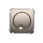 Simon Basic WMUS-004x0x-H028 Ściemniacz naciskowo-obrotowy (moduł), 20–500 W, 230V~; satynowy