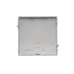 Simon Basic WMUZ-611xxx-J012 Zaślepka ramki – mocowanie na zatrzask do ramki; stal inox Do modułów wewnętrznych w ramkach wielokrotnych