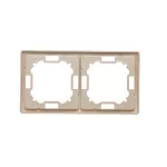 Simon Basic Standard WMYZ-04220x-9013 Ramka 2-krotna – uniwersalna poziom i pion; beż