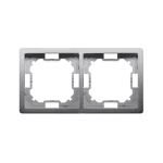 Simon Basic Standard WMYZ-04220x-J013 Ramka 2-krotna – uniwersalna poziom i pion; stal inox