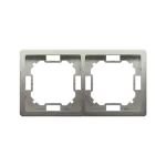 Simon Basic Standard WMYZ-04220x-H013 Ramka 2-krotna – uniwersalna poziom i pion; satynowy