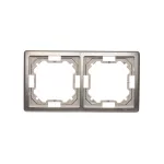 Simon Basic Standard WMYZ-04220x-H013 Ramka 2-krotna – uniwersalna poziom i pion; satynowy