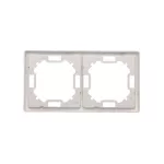 Simon Basic Standard WMYZ-04220x-H013 Ramka 2-krotna – uniwersalna poziom i pion; satynowy