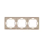 Simon Basic Standard WMYZ-04320x-9013 Ramka 3-krotna – uniwersalna poziom i pion; beż