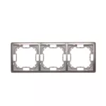 Simon Basic Standard WMYZ-04320x-J013 Ramka 3-krotna – uniwersalna poziom i pion; stal inox