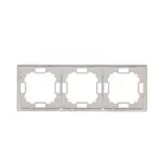 Simon Basic Standard WMYZ-04320x-H013 Ramka 3-krotna – uniwersalna poziom i pion; satynowy