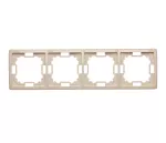 Simon Basic Standard WMYZ-04420x-9013 Ramka 4-krotna – uniwersalna poziom i pion; beż