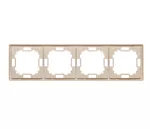 Simon Basic Standard WMYZ-04420x-9013 Ramka 4-krotna – uniwersalna poziom i pion; beż