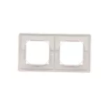 Simon Basic Standard WMYZ-04221x-1013 Ramka 2-krotna do wersji bryzgoszczelnej IP44 z kompletem uszczelek; biały