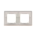 Simon Basic Standard WMYZ-04221x-H013 Ramka 2-krotna do wersji bryzgoszczelnej IP44 z kompletem uszczelek; satynowy