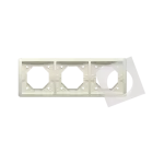 Simon Basic Standard WMYZ-04321x-9013 Ramka 3-krotna do wersji bryzgoszczelnej IP44 z kompletem uszczelek; beż