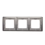 Simon Basic Standard WMYZ-04321x-J013 Ramka 3-krotna do wersji bryzgoszczelnej IP44 z kompletem uszczelek; stal inox