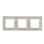 Simon Basic Standard WMYZ-04321x-J013 Ramka 3-krotna do wersji bryzgoszczelnej IP44 z kompletem uszczelek; stal inox