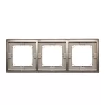 Simon Basic Standard WMYZ-04321x-H013 Ramka 3-krotna do wersji bryzgoszczelnej IP44 z kompletem uszczelek; satynowy