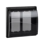 Simon Connect TSC-SBMT202-14 Ramka 2-modułowa do puszki SBM250 z pokrywą, 4x K45; szary grafit