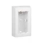 Simon Connect TSC-SBC100-9 Obudowa natynkowa 1-modułowa z pokrywami bocznymi, 2x K45; czysta biel