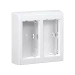 Simon Connect TSC-SBC200-9 Obudowa natynkowa 2-modułowa z pokrywami bocznymi, 4x K45; czysta biel