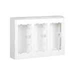 Simon Connect TSC-SBC300-9 Obudowa natynkowa 3-modułowa z pokrywami bocznymi, 6x K45; czysta biel