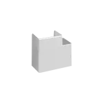 Simon Connect TSC-TKA101208-8 Kąt prosty, płaski Cabloplus 90x55mm; aluminium