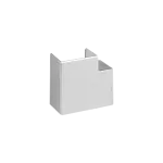 Simon Connect TSC-TKA1305505-8 Kąt prosty, płaski Cabloplus 130x55mm; aluminium