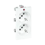 Simon Connect TSC-S1-9 Gniazdo podwójne CIMA schuko 2x230V~ 16A; czysta biel