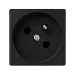 Simon Connect TSC-KL02-14 Gniazdo K45 z uziemieniem 16A/230V~, ze wskaźnikiem zasilania; czarny