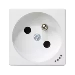 Simon Connect TSC-KL02-9 Gniazdo K45 z uziemieniem 16A/230V~, ze wskaźnikiem zasilania; czysta biel