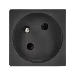 Simon Connect TSC-K22-14 Gniazdo K45 z uziemieniem 16A/230V~, szybkozłączki; czarny