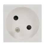 Simon Connect TSC-K22-9 Gniazdo K45 z uziemieniem 16A/230V~, szybkozłączki; czysta biel