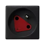 Simon Connect TSC-KS22-14 Gniazdo K45 DATA z kluczem, z uziemieniem 16A/230V~, szybkozłączki; czarny