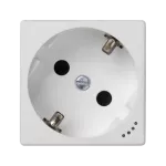 Simon Connect TSC-KL01-9 Gniazdo K45 schuko 16A/230V~, wskaźnik zasilania; czysta biel