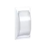 Simon Connect TSC-SMN-9 Płytka CIMA z pokr. do aparatury modułowej 2-pol.; SC, SM (60mm), ST, ALC; czysta biel