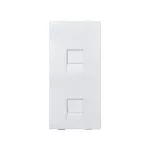 Simon Connect TSC-S76B-9 Płytka CIMA, 2x RJ z osłonami uniwersalna; czysta biel