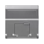 Simon Connect TSC-K80-8 Płytka K45 1x RJ z osłoną skośna; do adapterów MD; aluminium