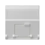 Simon Connect TSC-K80-9 Płytka K45 1x RJ z osłoną skośna; do adapterów MD; czysta biel