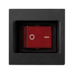 Simon Connect TSC-KL04-14 Płytka K45 z łącznikiem dwubiegunowym z podświetleniem; czarny