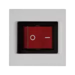 Simon Connect TSC-KL04-9 Płytka K45 z łącznikiem dwubiegunowym z podświetleniem; czysta biel