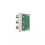 Simon Connect TSC-K105B-9 Płytka K45/2 złącz 3x RCA (CINCH) 22,5x45mm + wkłady; zaciski śrubowe; czysta biel