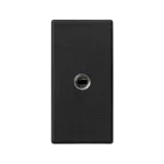 Simon Connect TSC-K123B-14 Płytka K45/2 gniazda mini-jack 22,5x45mm + wkład; zaciski śrubowe; czarny