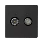 Simon Connect TSC-K130A-14 Gniazdo K45 TV-SAT 5-2400 MHz 2dB; czarny