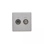 Simon Connect TSC-K130A-8 Gniazdo K45 TV-SAT 5-2400 MHz 2dB; aluminium