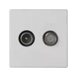 Simon Connect TSC-K130A-9 Gniazdo K45 TV-SAT 5-2400 MHz 2dB; czysta biel