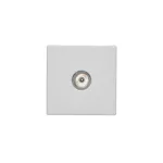 Simon Connect TSC-K120A-9 Płytka K45 gn. TV męskie 45x45mm + wkład; czysta biel