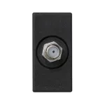 Simon Connect TSC-K102C-14 Płytka K45/2 gn. SAT (F) żeńskie 22,5x45mm + wkład; czarny