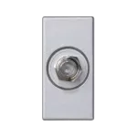 Simon Connect TSC-K102C-8 Płytka K45/2 gn. SAT (F) żeńskie 22,5x45mm + wkład; aluminium