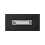 Simon Connect TSC-K104A-14 Płytka 90x45mm (2xK45) złącza LPT (D-Sub 25) + wkład; czarny