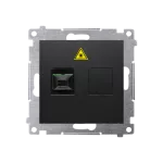 Simon 54 WMDK-0601xx-049 Gniazdo światłowodowe / optyczne pojedyncze SC/APC (moduł); czarny