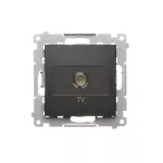 Simon 54 WMDA-01000x-049 Gniazdo antenowe TV pojedyncze (moduł). Do instalacji indywidualnych; czarny