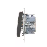 Simon 54 WMDL-010xxx-046 Łącznik jednobiegunowy (moduł) 10AX, 250V~, szybkozłącza; brąz mat